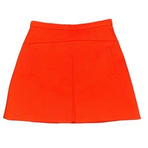 J Crew Orange Mini Skirt